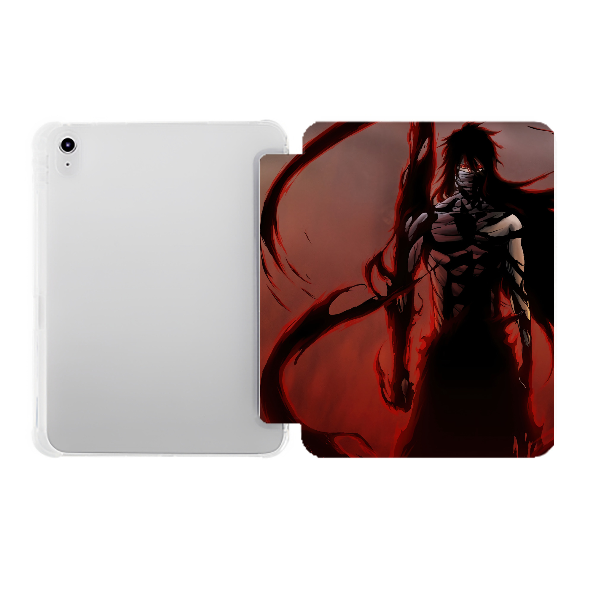 （画像用） ブリーチ BLEACH IPad ケース ペン収納付き 三つ折りスタンド PUレザー×シリコン 対応機種9.5/10.5/10.9インチ